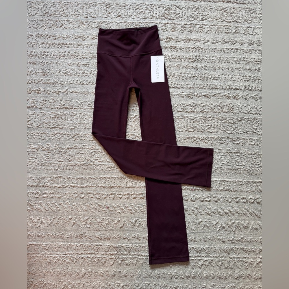 Athleta Deep Burgundy Straight Leg Pants